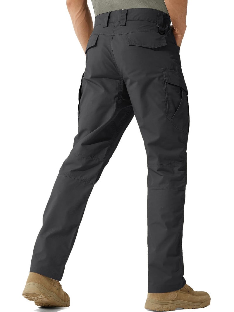 FREE SOLDIER Men's Tactical Pants Water Resistant Ripstop Cargo Work Lightweight EDC Hiking Pants with Multi Pocketsï¼ˆBlack32Wx30Lï¼‰ - Image 5